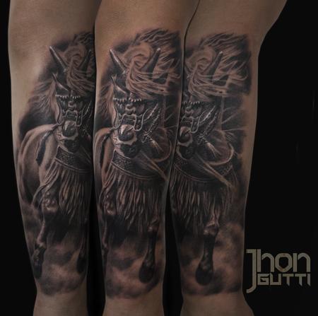 Tattoos - SAMURAI HORSE - 107955